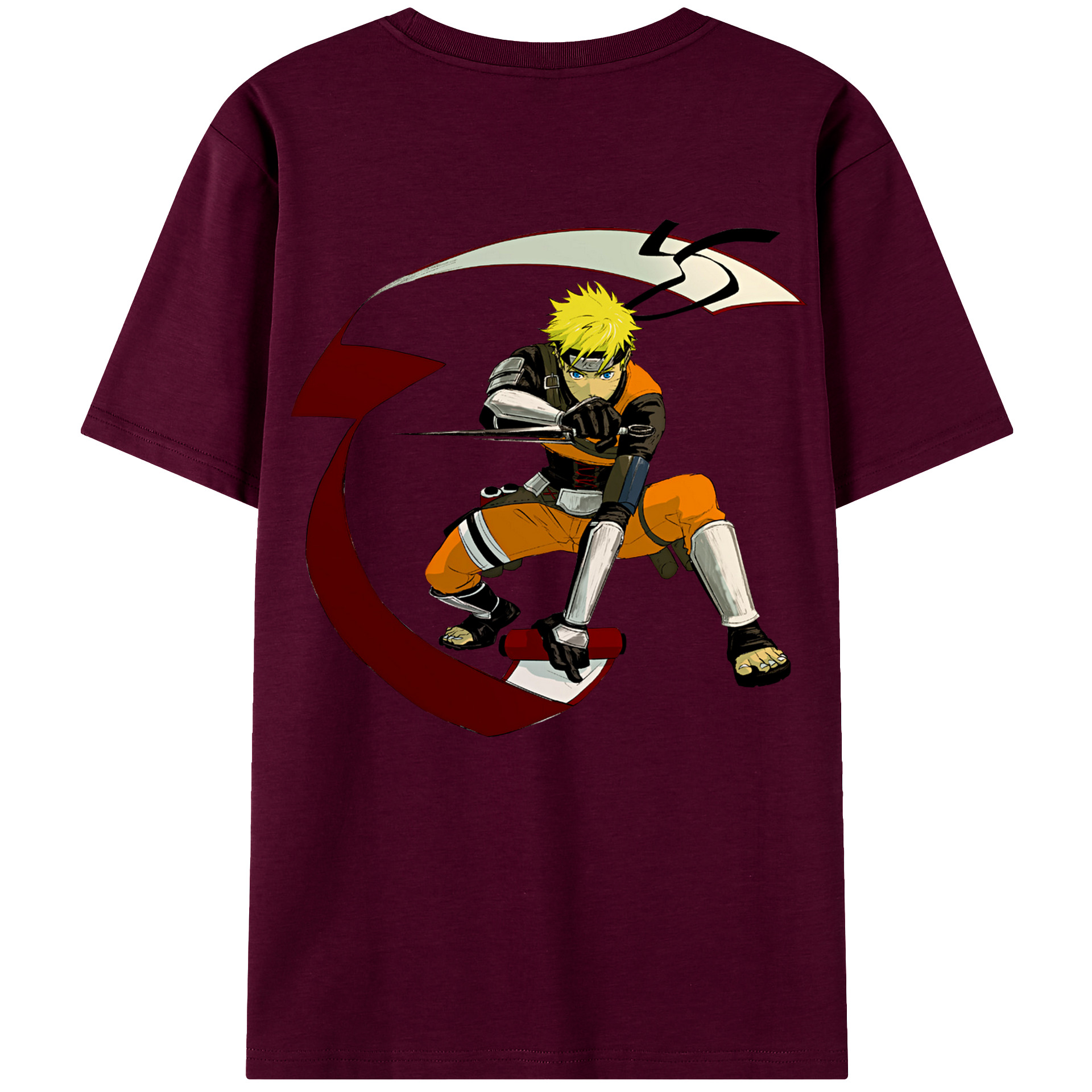 （画像用） NARUTO -ナルト- うずまき ナルト Uzumaki Naruto レディース半袖Tシャツ(バックプリント)